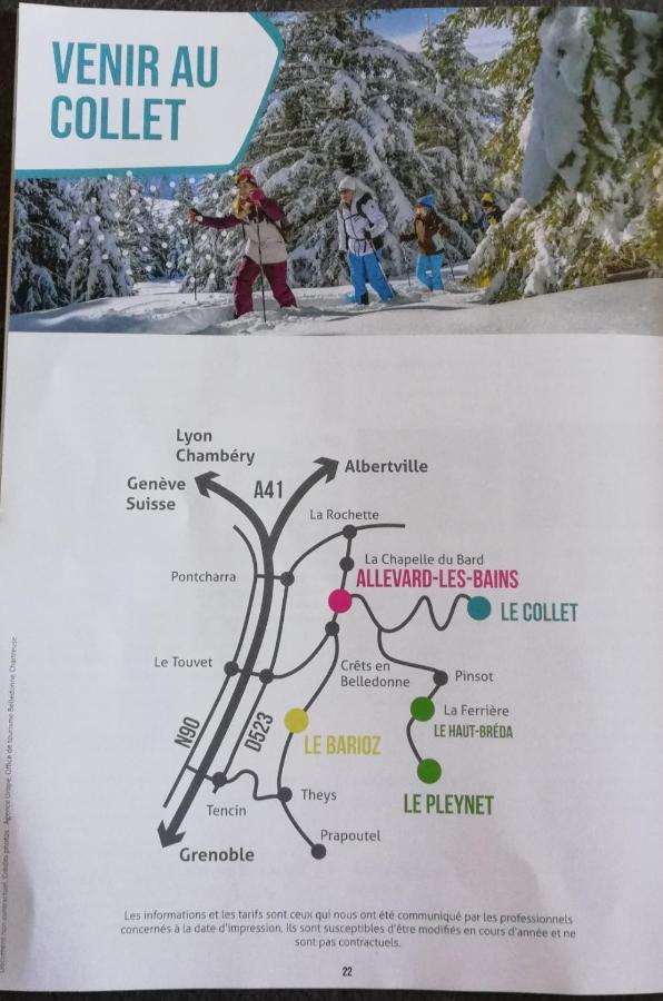 Studio Au Clos Des Gentianes Collet D'Allevard公寓 外观 照片